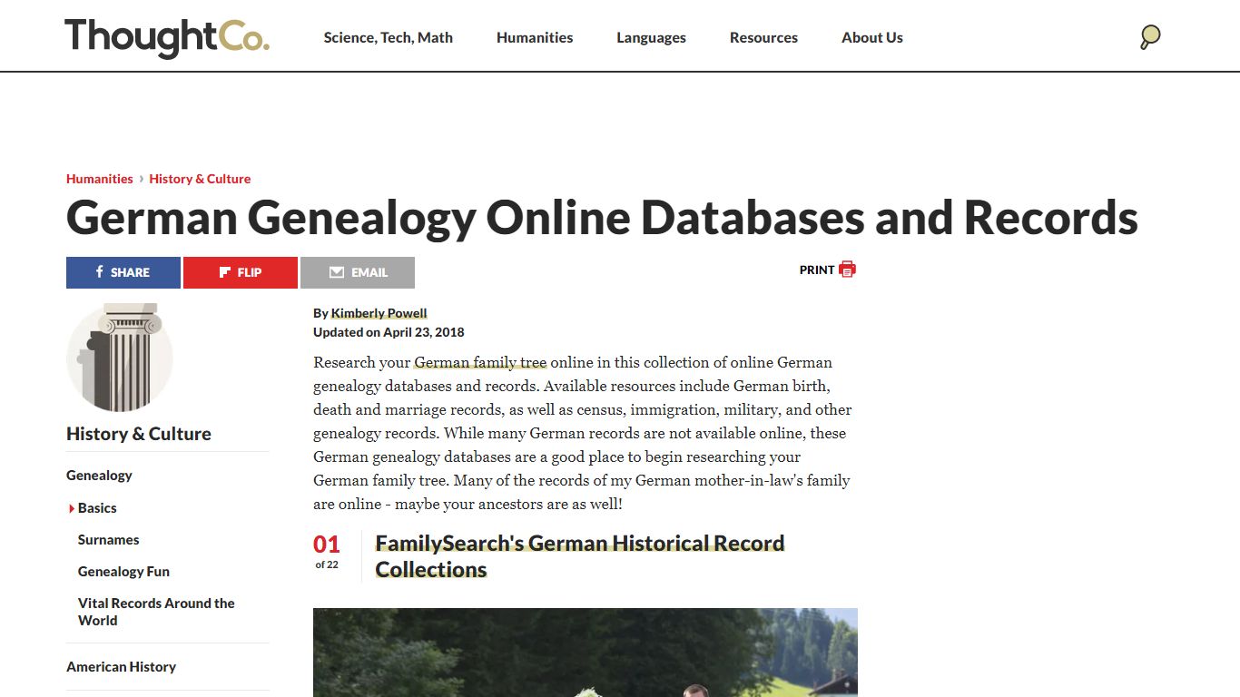 Find German Ancestry Records Online for Free - ThoughtCo